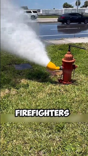 Why Firefighters Open Hydrants and Flood Streets (Hydrant Flushing Explained) #reels #facts