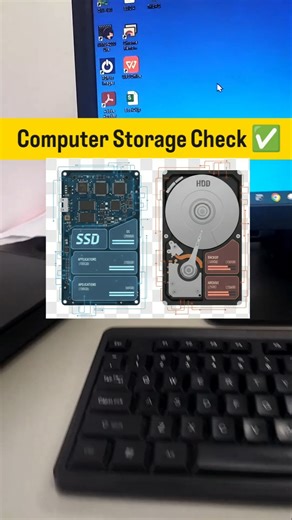 Check SSD storage in Computer #shortsfeed #computer