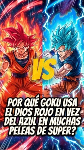 Why does Goku use Super Saiyan God (red) instead of Blue in many Super fights? 🤔