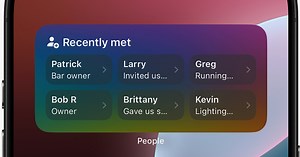 ‘people’ app helps users remember when, where and how they met everyone in their contacts