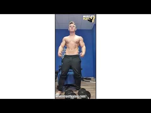 Romanian Muscle Hunk Workout Video, Muscle Flexing & Shirts Off [Preview, Full Video at MusclesFlex]