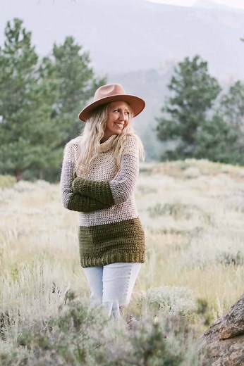 EASY Crochet Yoke Sweater - Free Pattern   Tutorial