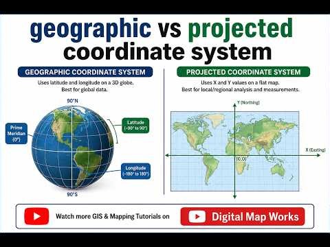 Geographic vs projected coordinate systems