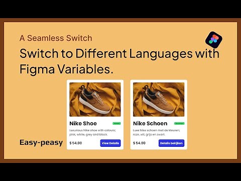 How to Switch to Different Language Modes using string variables in Figma || Figma Tutorial