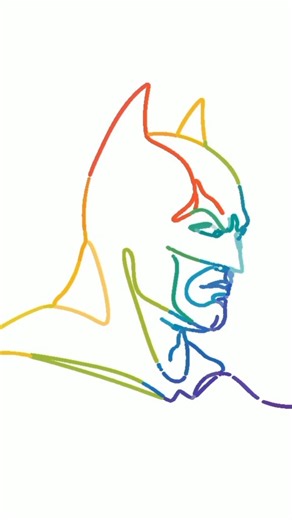 Amazing One Line Face Drawing | Satisfying Colorful Sketch Art