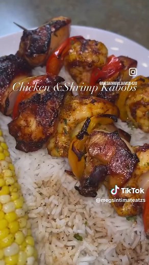 Delicious Oven Chicken and Shrimp Kabobs Recipe