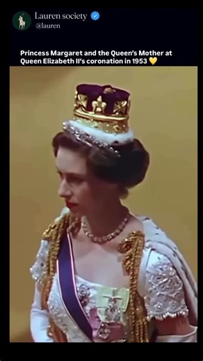 Lauren Club on Instagram: "Princess Margaret and the Queen Mother stood with grace and pride at Queen Elizabeth lI's coronation in 1953 — a historic day filled with elegance, tradition, and royal splendor. Draped in exquisite gowns and diamonds, they watched as the young Quee took her oath, marking the beginning of a new royal era for Britain A timeless moment of majesty and sisterhood ) #QueenElizabethll #PrincessMargaret #RoyalFamily #BritishRoyalty Coronation1953 VintageRoyals RoyalHistory Ti