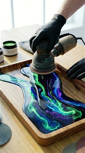 Creating a Glow in the Dark River Tray