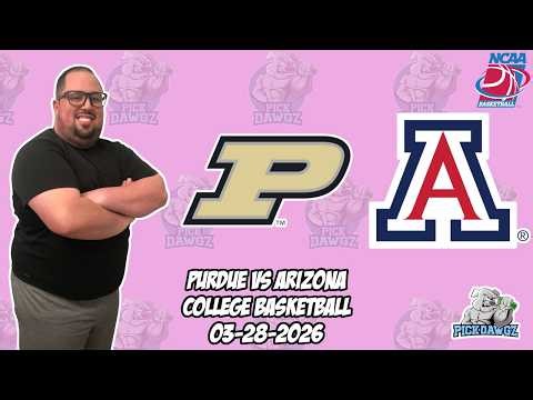 Purdue vs Arizona 3/28/26 Free College Basketball Picks and Predictions | March Madness