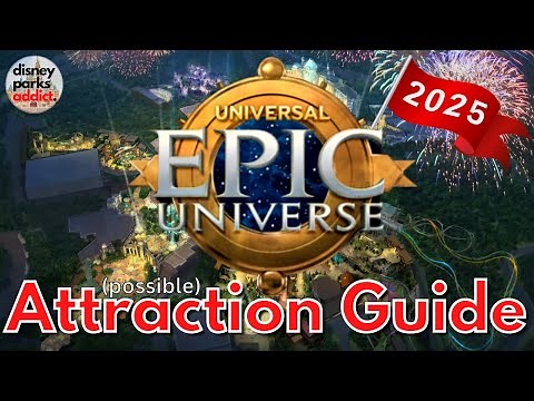 Universal's Epic Universe ATTRACTION GUIDE - Universal Studios Orlando - Opening SUMMER 2025