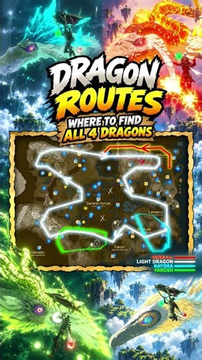 Where to Find All 4 Dragons! | Dragon Routes Guide ToTK