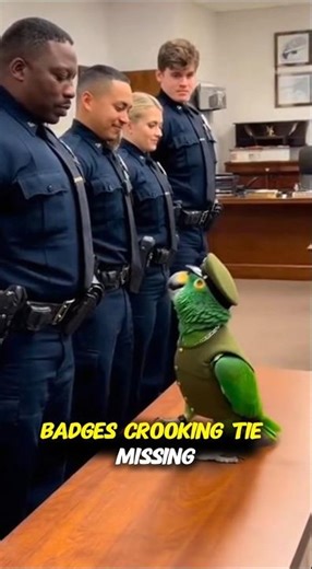 Parrot and Cops: Cops on High Alert: Inspection Day of Officer Parrot