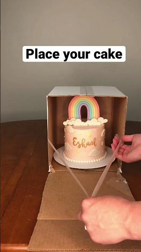 DIY cake box for tall cakes tutorial #shorts #cake #cakes #caketutorial #cakedecorating