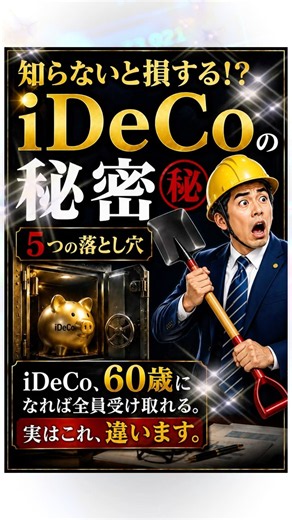 【60歳でも受け取れない!?】iDeCoで後悔する5つの落とし穴