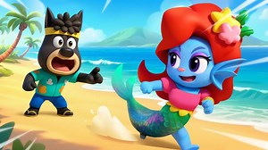 A Running Mermaid | Fun Story | Safety Rules | Police Cartoon | Sheriff Labrador | Sheriff Labrador - Kids Cartoon