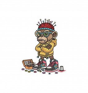 Grumpy Sewing Monkey Machine Embroidery Design, 5 Sizes, Multiple Formats (digital File) Instant Download - Etsy