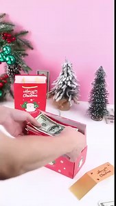 Merry Christmas Surprise Box Gift Boxes, Cardboard, Other, 10 Count