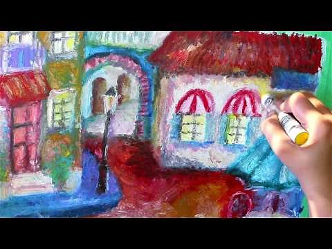 How to Paint with Shiva Artist's Paintstiks - Review with Painting Demo