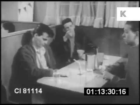1950s Teenagers in Diner, Jukebox, Americana Archive Footage