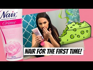 Using NAIR Hair Removal Cream on my LEGS for the FIRST TIME || VERY HAIRY LEGS || Nair Review