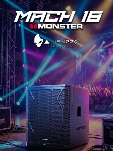 MONSTER MACH 18 DE Alienpro | TU ALIADO PARA EVENTOS DE CUALQUIER TIPO. 😎 ✔️ Bocina de 18” con bobina de 3”: mayor pegada y resistencia ✔️ Construcción en MDF de 18 mm: sólido, ideal para uso rudo ✔️ Rejilla de acero: protección en transporte y operación ✔️ Entradas y salidas XLR: conexión profesional sin complicaciones Perfecto para DJs, eventos y renta. 📲 33-4958-9346 o manda mensaje al link: https://wa.me/3349589346 #GlobalPlanet #Alienpro #MonsterMach18 #Subwoofer #Audio #AudioProfesional 