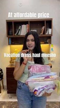 Summer dresses haul meesho under budget 😳 #meesho #dresshaul #summerdresses #shoppingvideo
