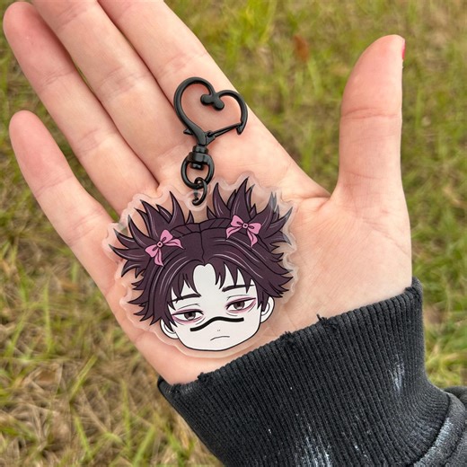 Chibi Choso Keychain | Anime Keychain for JJK Fans , Double Sided Charm - Etsy