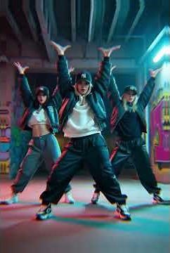 Synchronized gangster rap performed by three girls #gangsterrap #professional dance#dancevideo