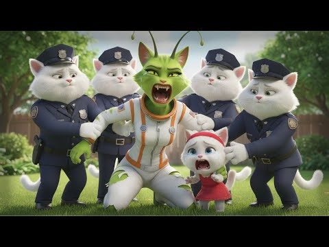 😱 OMG! SCARY ALIEN CAT Breaks into Kitten's House! 👽 (Police Arrest Her!)