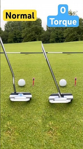Normal vs 0 Torque Odyssey Putter #golf #golfer #golfputting
