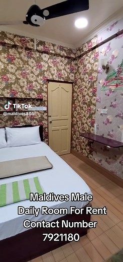 Maldives Male. Daily Room For Rent, with A/C, WiFi, Minibar, Automatic washing machine & iron with ironing board. Maaveyoa Magu, Near by ADK Pharmacy 5. Contact Number 7921180