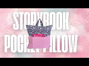 Storybook Pocket Pillow Sewing Tutorial | Beginner Friendly Project | Handmade Christmas Gift