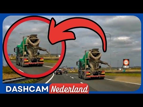 Vrachtwagen Verliest Beton! | Dashcam Nederland | Aflevering 74