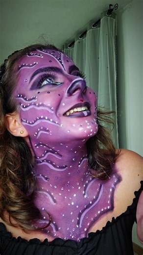 Creative Purple Alien Makeup Tutorial