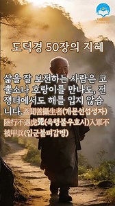 노자명언.도덕경50장.삶의지혜