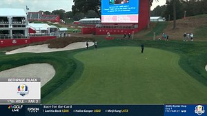 Johnson Wagner attempts Tiger Woods' 2002 chip shot on No. 17 at Bethpage Black ahead of the Ryder Cup. 👀😅 | Golf Channel