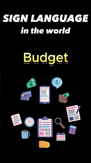 [World Sign Languages] How to Sign 'Budget' in 5 Different Countries #signlanguage #shorts #Budget