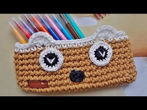 مقلمة كروشية سهلة جدا للمبتدئين