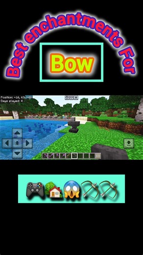 🎯 TOP ENCHANTMENTS FOR BOW IN MINECRAFT? 🏹🔥#shorts #viral #minecraft #bow #gaming #gameplay #games