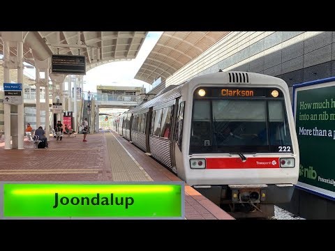 Trains at Joondalup Station