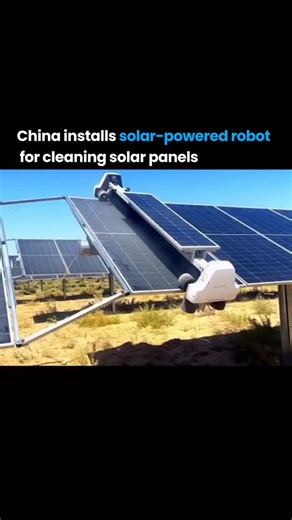 Wealth | Motivation | Business on Instagram: "China is rolling out solar-powered robots to clean its giant solar farms — machines that run entirely on the same sunlight they maintain. These autonomous cleaners don’t need cables, fuel, or human oversight, creating a closed-loop system where automation feeds renewable energy and vice versa. What once sounded like sci-fi is now becoming a blueprint for ultra-efficient, self-sustaining green infrastructure. Liked this content? Follow @WealthyTools f