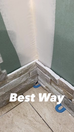 3.7M views · 10K reactions | Best way to do inside corners with stack stone. #remodel #construction #realestate #entrepreneur #homeimprovement #tools #diy #homerenovation #tutorial #work #hardwork | Misha Panchishak | Facebook