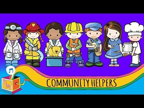 Community Helpers | Nursery Rhyme | Animated Karaoke