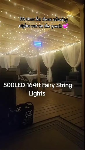 500 LED String Lights Outdoor Indoor, 164ft Connectable Stronger Clear Wire, Twinkle Fairy Lights Plug in with Remote for Christmas Tree, Bedroom, Classroom, Holiday Decorations(Warm White #stringlights #fairylights #porchdecor #patiolights