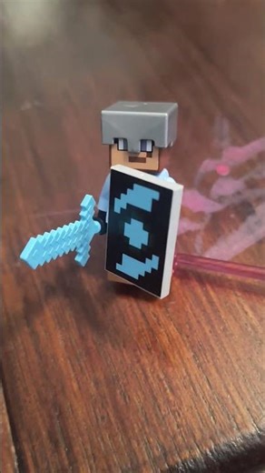 Minecraft Armory Minifigure wielding Diamond Sword