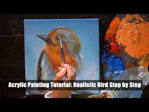 How to Paint a Realistic Bird with Acrylics