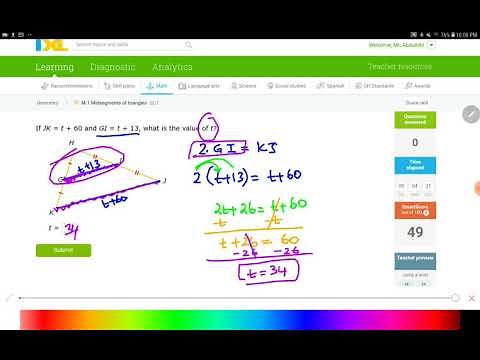 IXL M.1 Midsegments of triangles