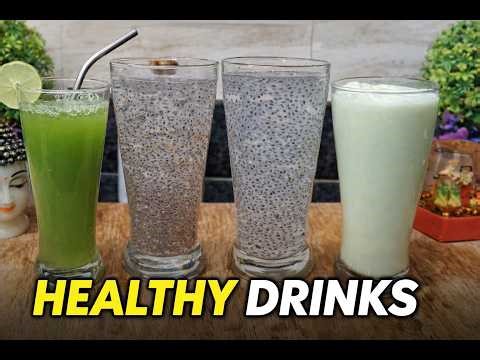 5 Easy Healthy Summer Drink Recipes | How to Make Refreshing Drinks at Home | Juice recipe