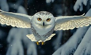 Snowy Owl in Flight stock video. Video of flight, powerful - 402520175