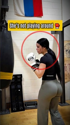 This girl knows how to throw down #boxing #fighter #training